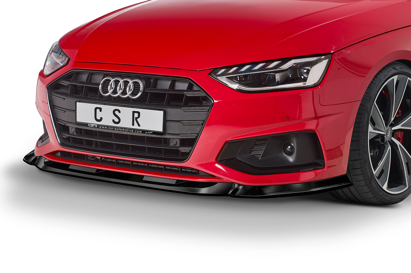 Lame de parechoc avant pour Audi A4 B9 (Typ 8W) toutes carrosseries (facelift) (depuis 05/2019) - Fabriqué en ABS (6 finitions au choix)