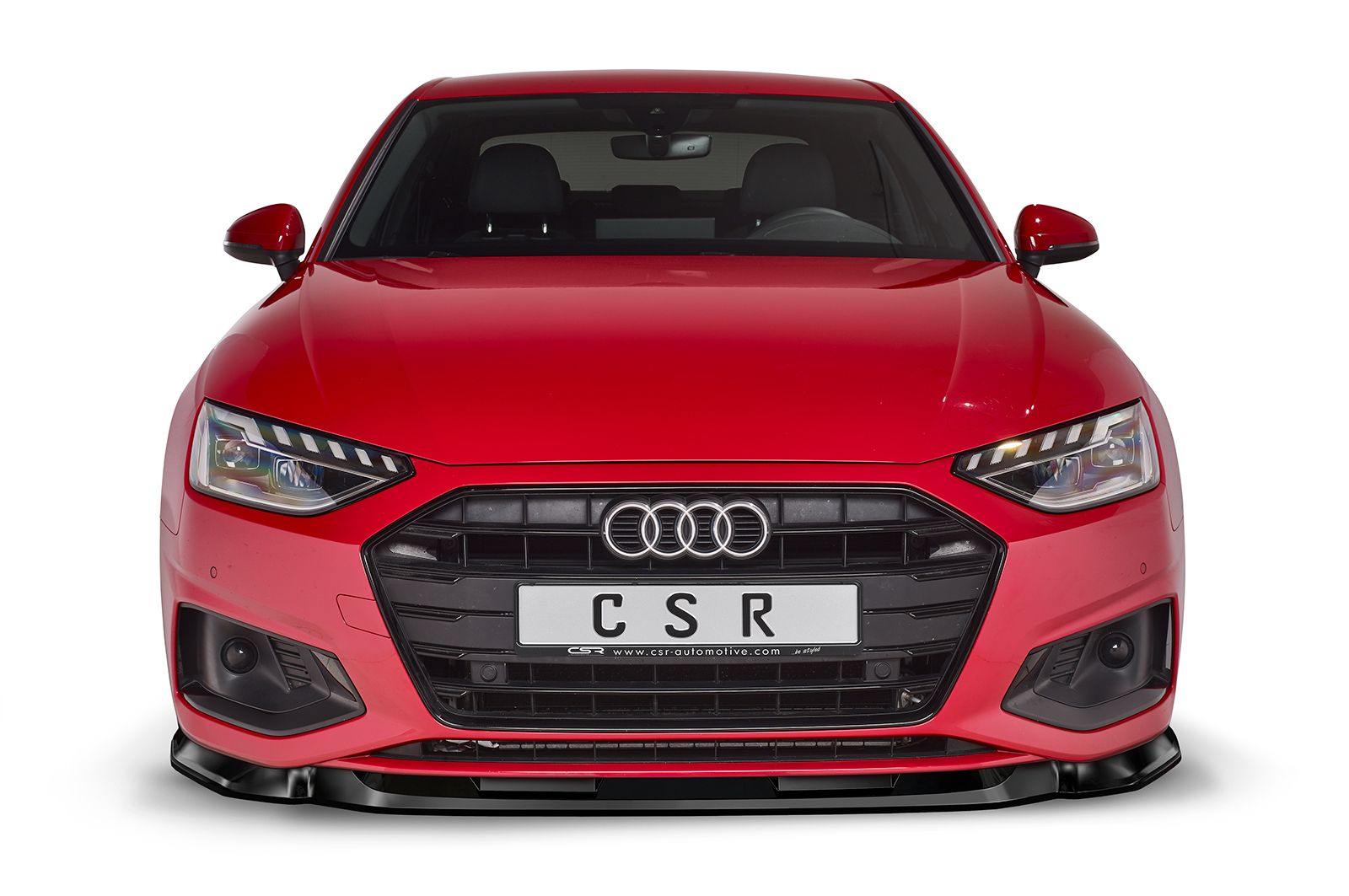 Lame de parechoc avant pour Audi A4 B9 (Typ 8W) toutes carrosseries (facelift) (depuis 05/2019) - Fabriqué en ABS (6 finitions au choix)