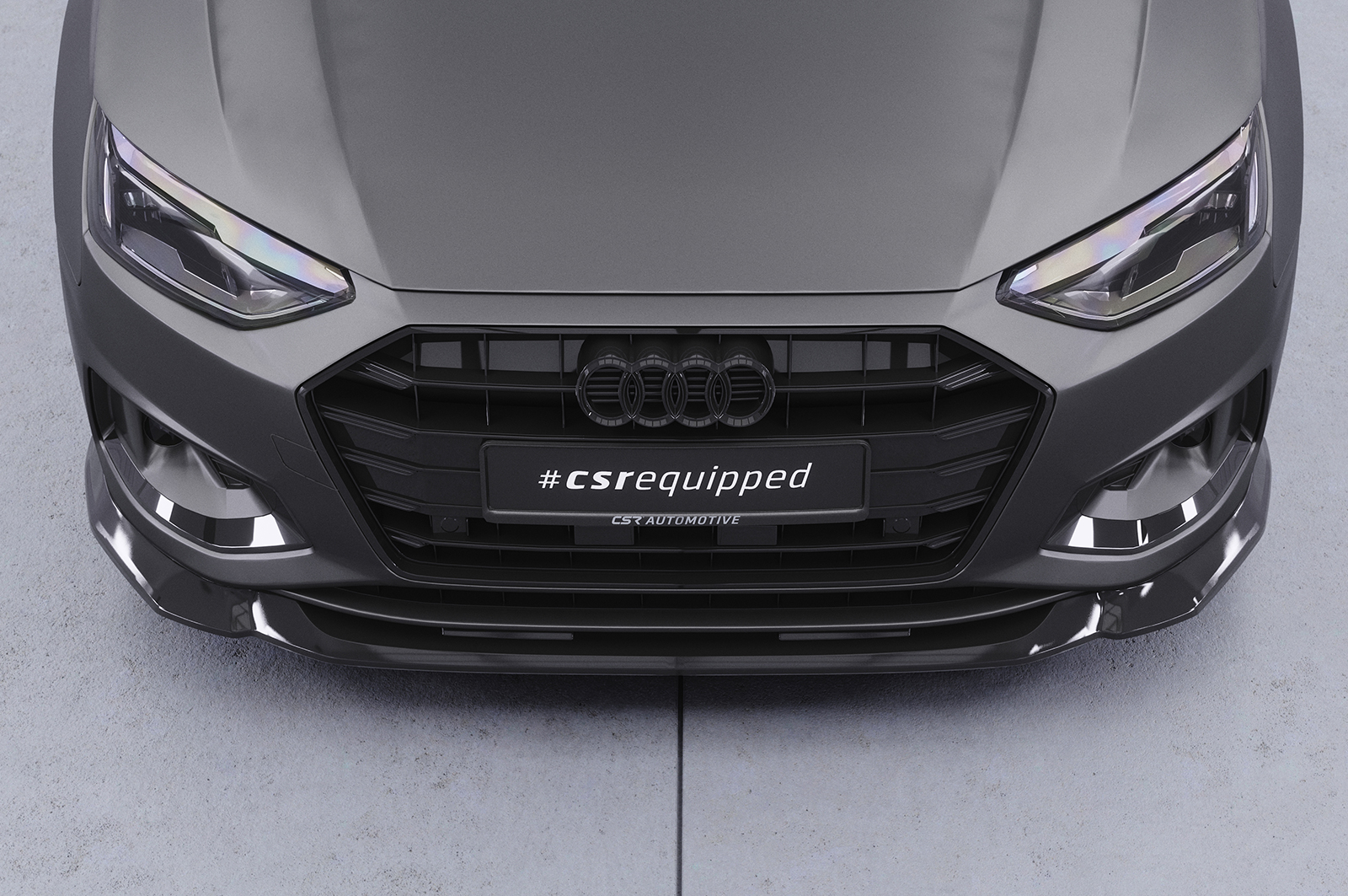 Lame de parechoc avant pour Audi A4 B9 (Typ 8W) toutes carrosseries (facelift) (depuis 05/2019) - Fabriqué en ABS (6 finitions au choix)