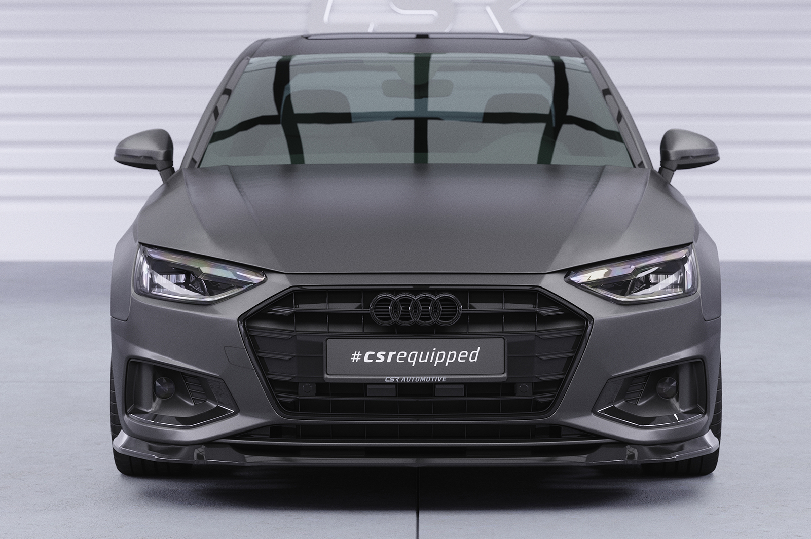 Lame de parechoc avant pour Audi A4 B9 (Typ 8W) toutes carrosseries (facelift) (depuis 05/2019) - Fabriqué en ABS (6 finitions au choix)