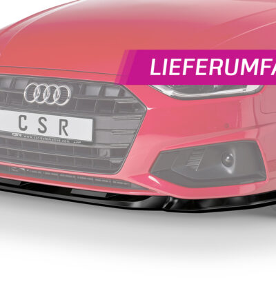 Lame de parechoc avant pour Audi A4 B9 (Typ 8W) toutes carrosseries (facelift) (depuis 05/2019) - Fabriqué en ABS (6 finitions au choix)