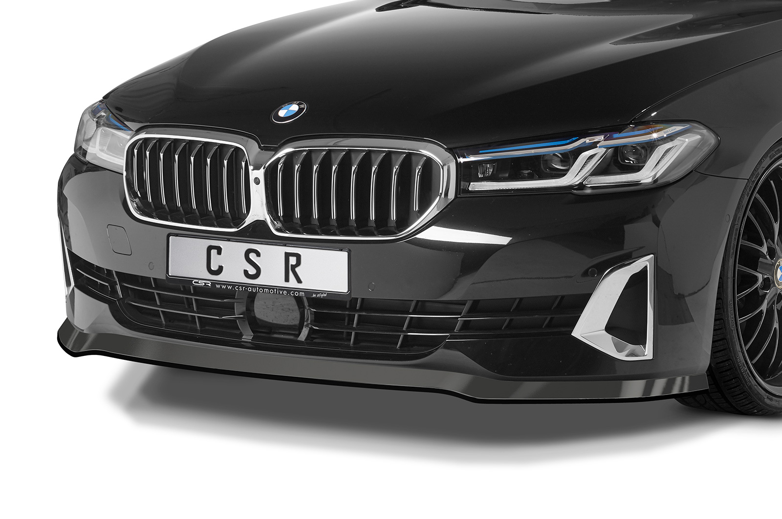 Lame de parechoc avant pour BMW Série 5 G30 / G31 finition de base Luxury Line (facelift) (depuis 2020) - Fabriqué en ABS (6 finitions au choix)