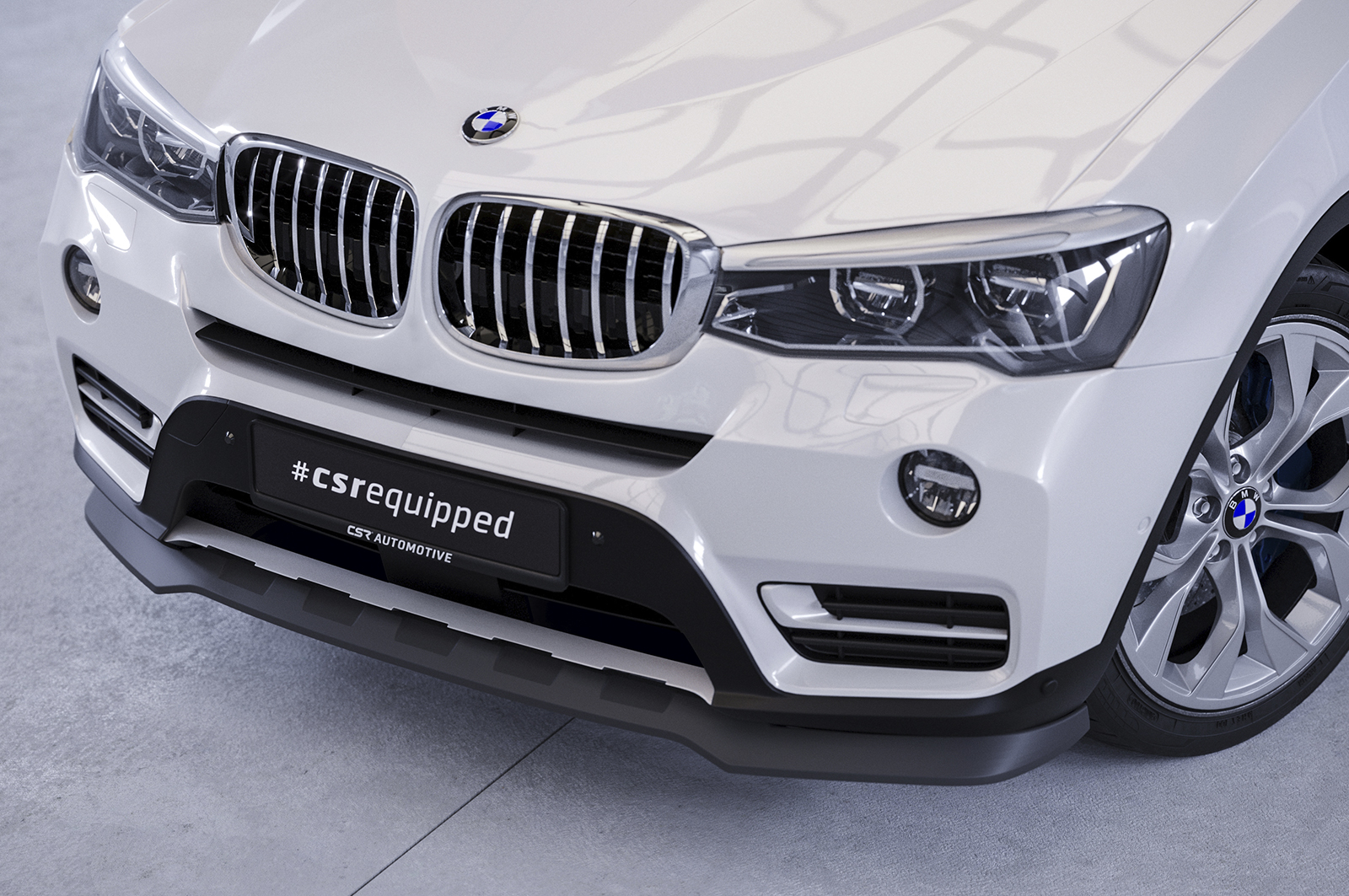 Lame de parechoc avant pour BMW X3 F25 toutes carrosseries (facelift) (2014-2017) - Fabriqué en ABS (6 finitions au choix)