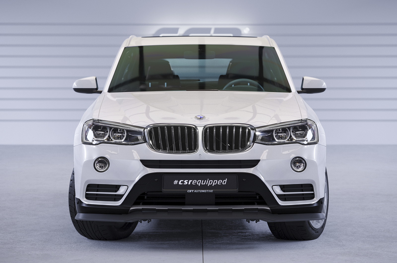 Lame de parechoc avant pour BMW X3 F25 toutes carrosseries (facelift) (2014-2017) - Fabriqué en ABS (6 finitions au choix)