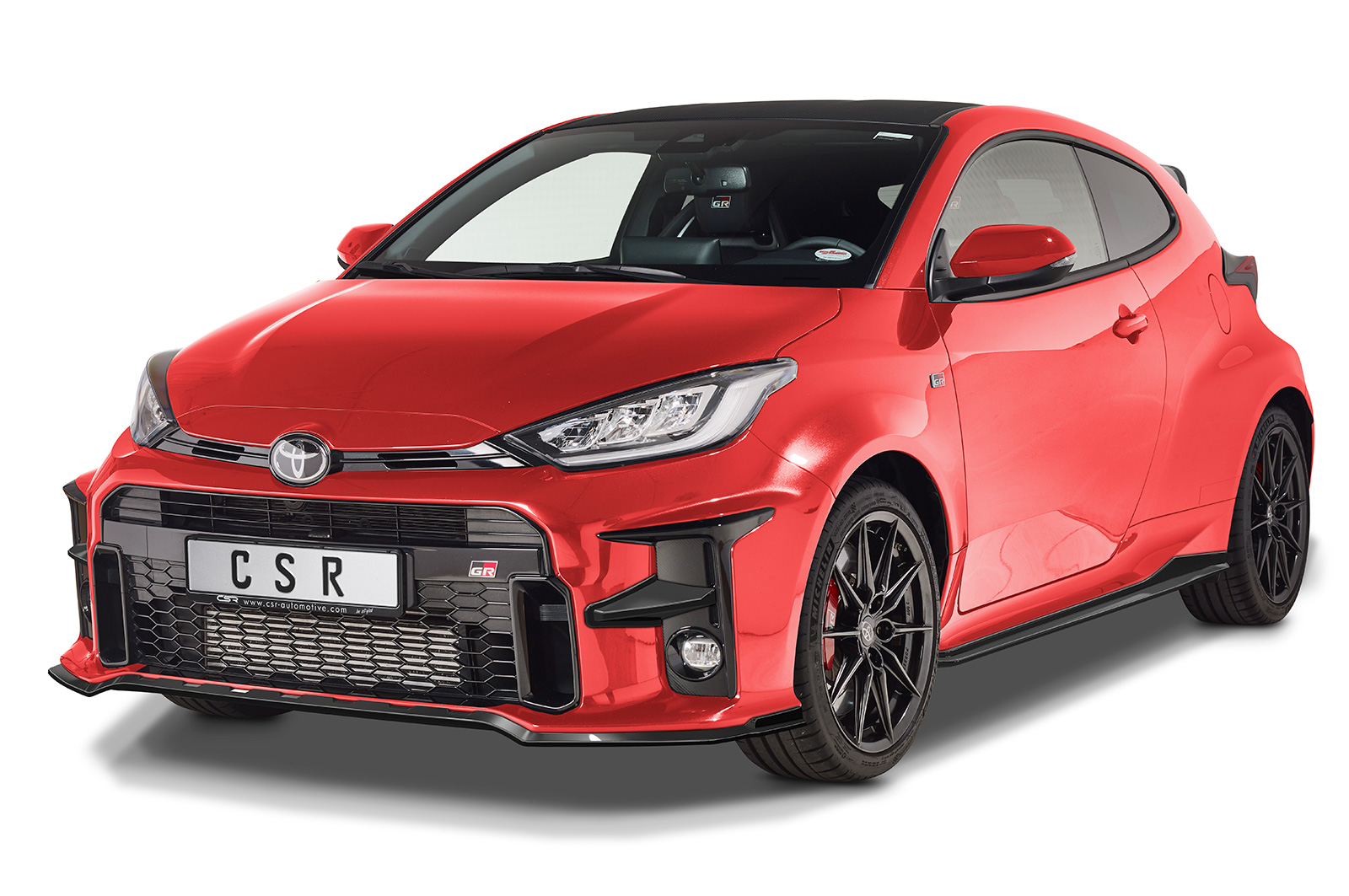 Lame de parechoc avant pour Toyota GR Yaris (XP21) toutes carrosseries (depuis 2020) - Fabriqué en ABS (6 finitions au choix)