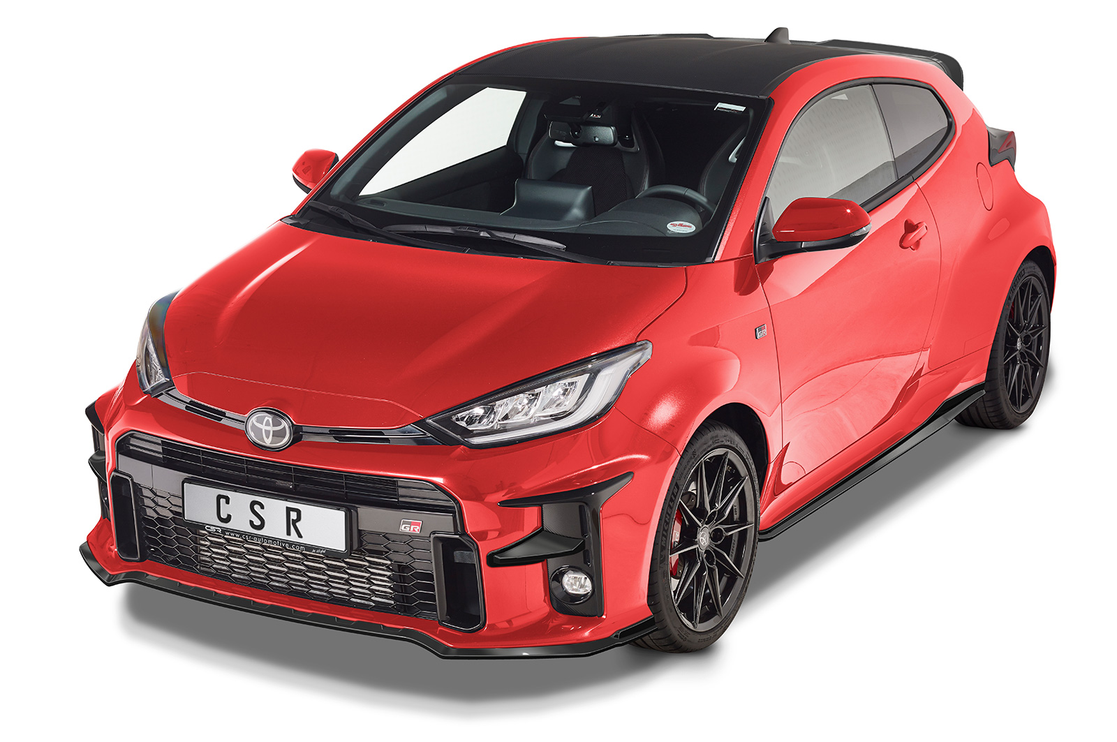 Lame de parechoc avant pour Toyota GR Yaris (XP21) toutes carrosseries (depuis 2020) - Fabriqué en ABS (6 finitions au choix)