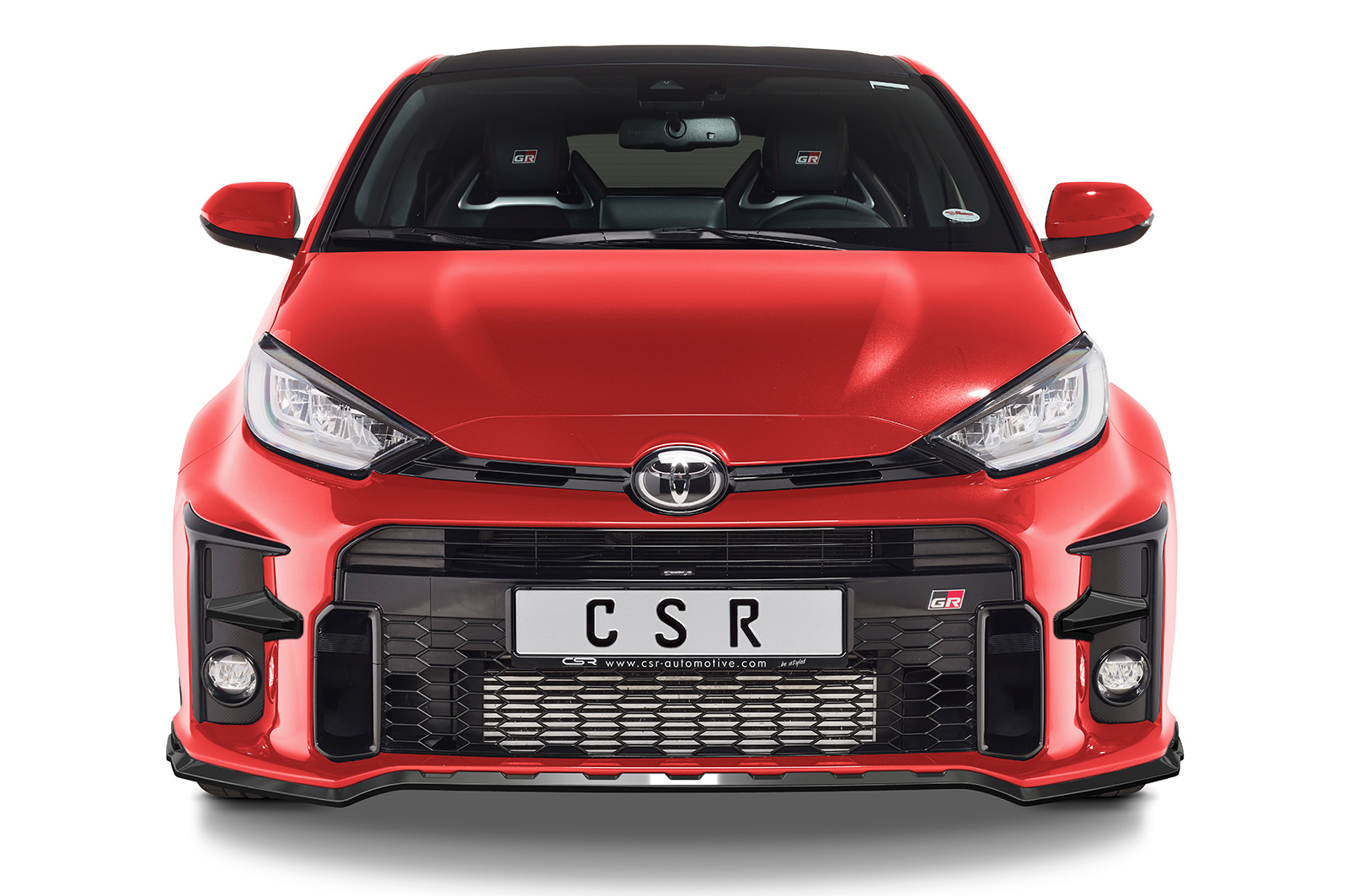 Lame de parechoc avant pour Toyota GR Yaris (XP21) toutes carrosseries (depuis 2020) - Fabriqué en ABS (6 finitions au choix)