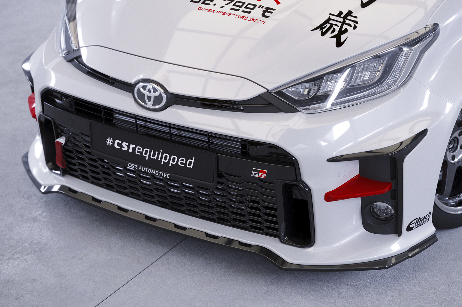 Lame de parechoc avant pour Toyota GR Yaris (XP21) toutes carrosseries (depuis 2020) - Fabriqué en ABS (6 finitions au choix)