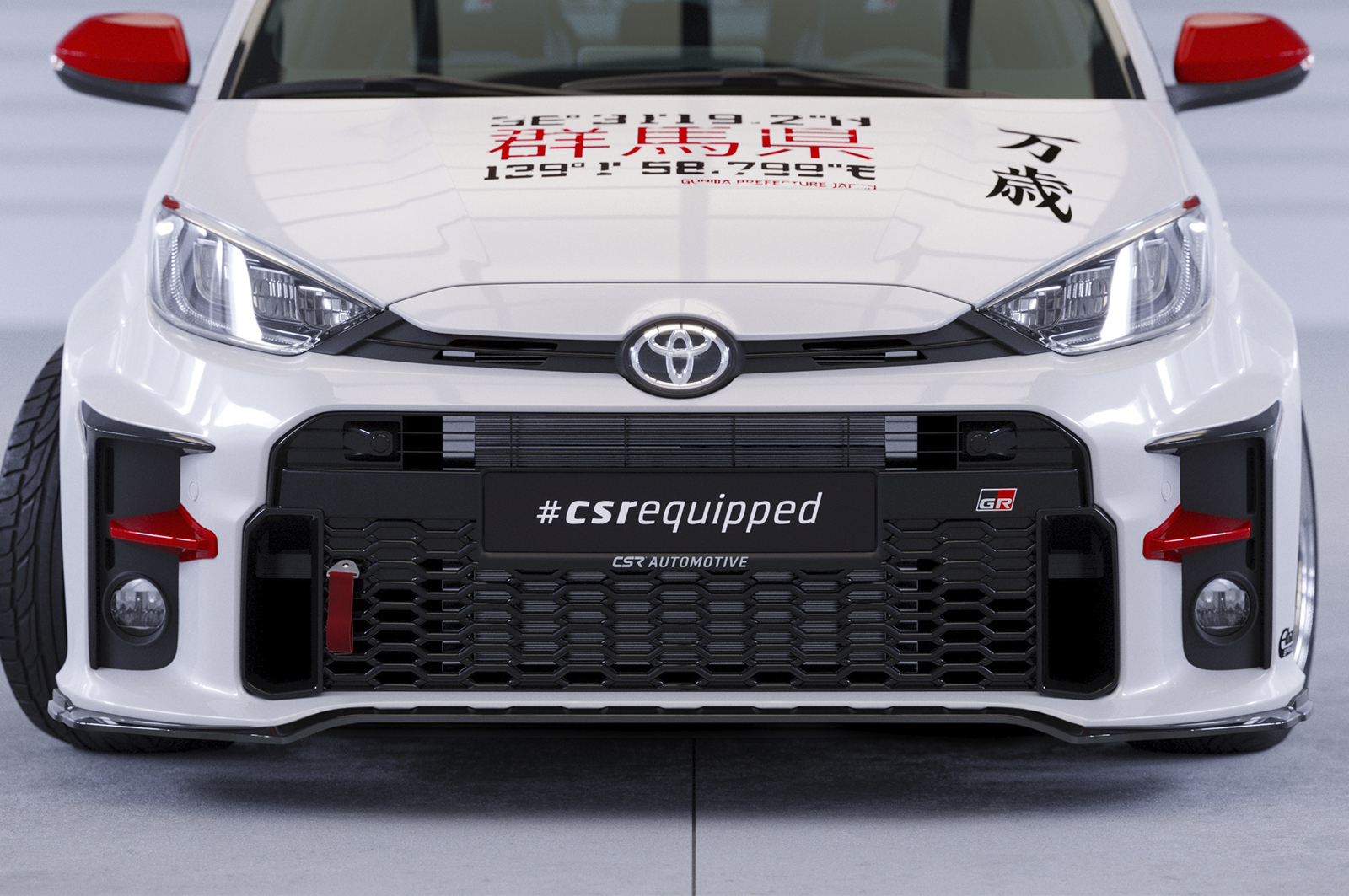 Lame de parechoc avant pour Toyota GR Yaris (XP21) toutes carrosseries (depuis 2020) - Fabriqué en ABS (6 finitions au choix)