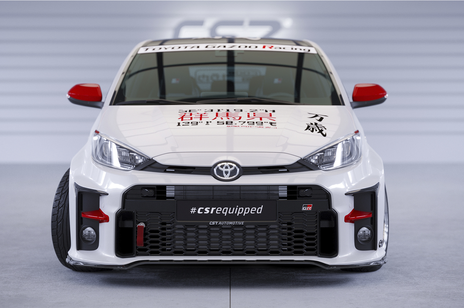 Lame de parechoc avant pour Toyota GR Yaris (XP21) toutes carrosseries (depuis 2020) - Fabriqué en ABS (6 finitions au choix)