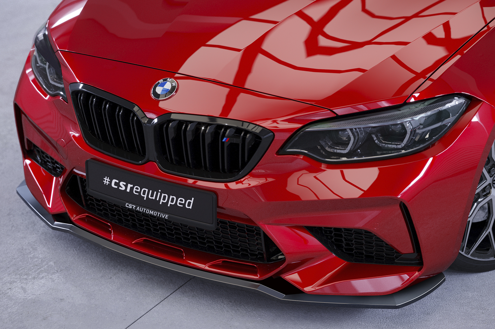 Lame de parechoc avant pour BMW M2 (F87) Competition (depuis 2018) - Fabriqué en ABS (6 finitions au choix)