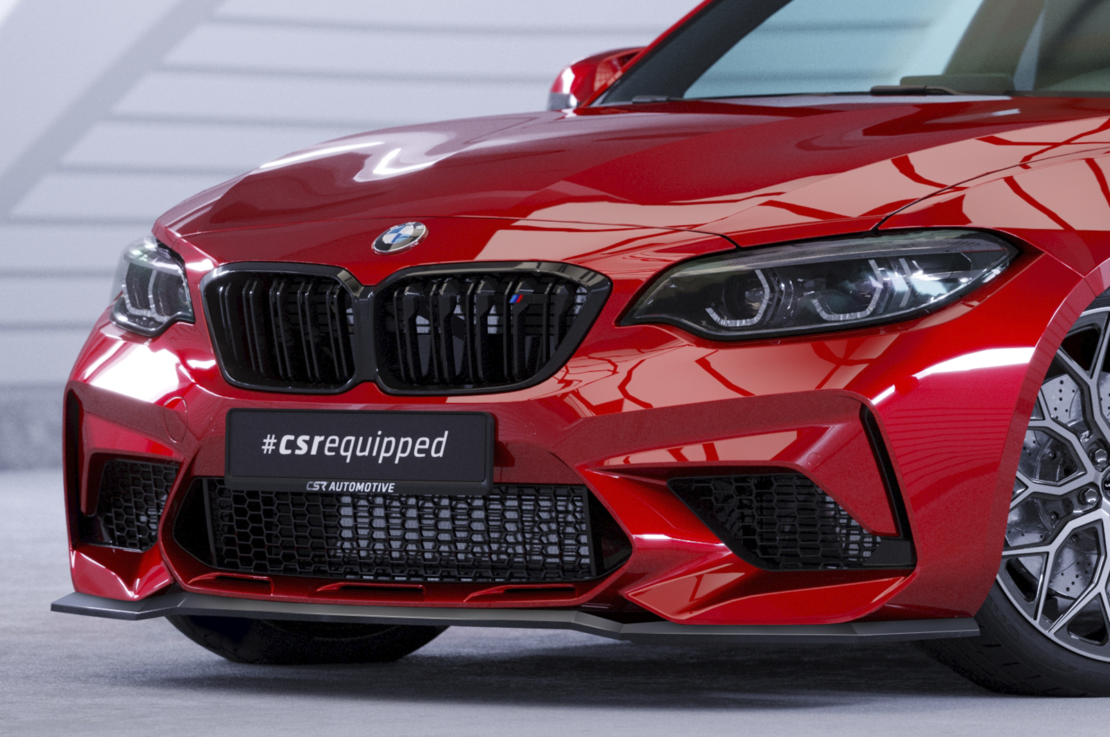 Lame de parechoc avant pour BMW M2 (F87) Competition (depuis 2018) - Fabriqué en ABS (6 finitions au choix)