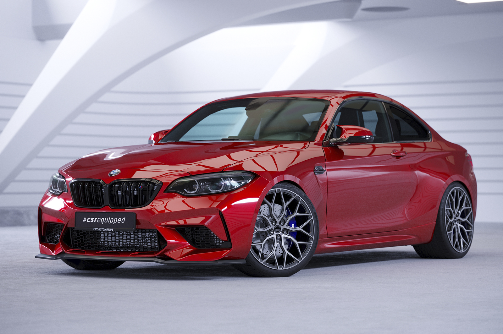 Lame de parechoc avant pour BMW M2 (F87) Competition (depuis 2018) - Fabriqué en ABS (6 finitions au choix)