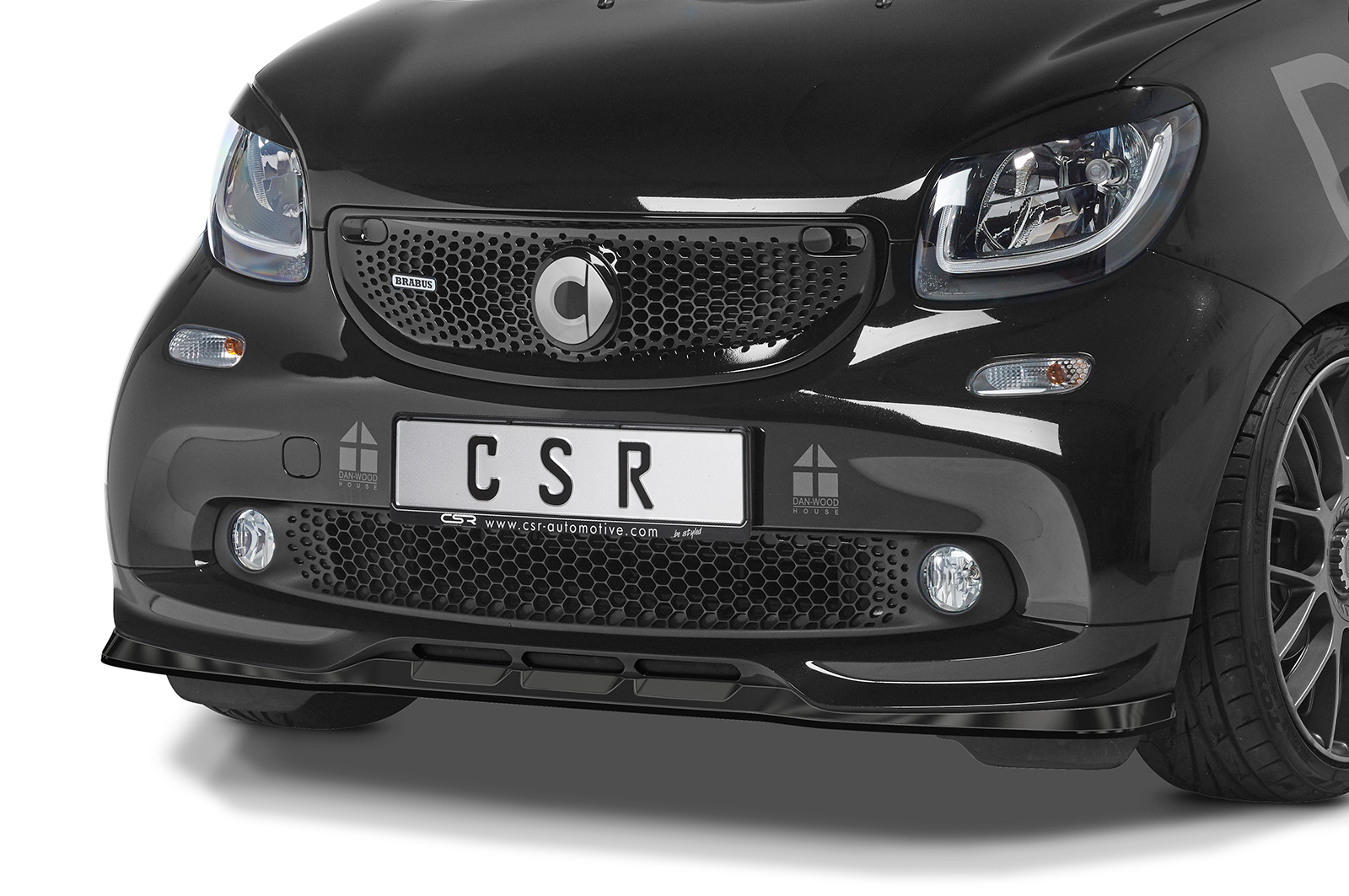 Lame de parechoc avant pour Smart Fortwo 453 Brabus (2016-2018) - Fabriqué en ABS (6 finitions au choix)