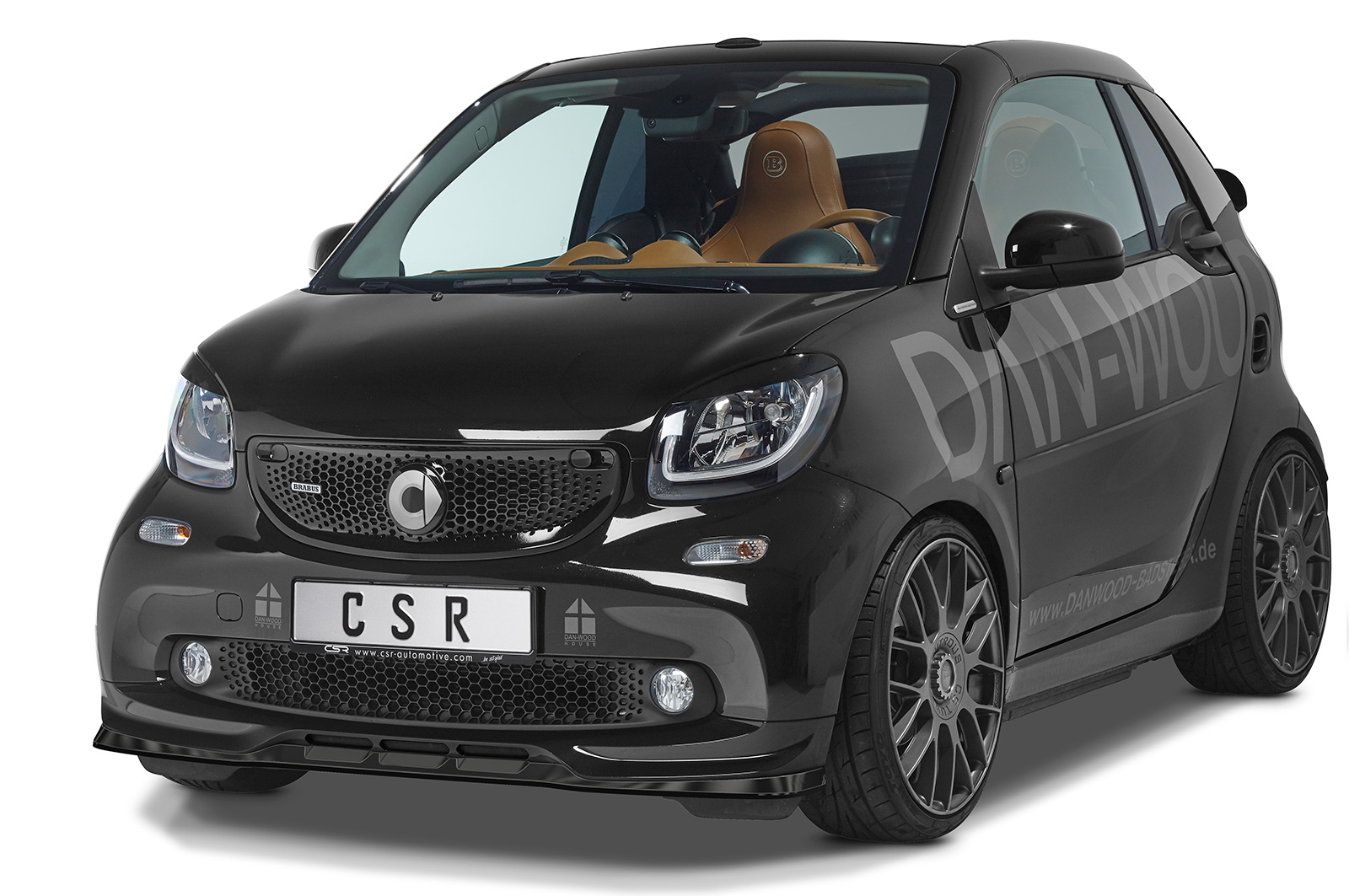 Lame de parechoc avant pour Smart Fortwo 453 Brabus (2016-2018) - Fabriqué en ABS (6 finitions au choix)
