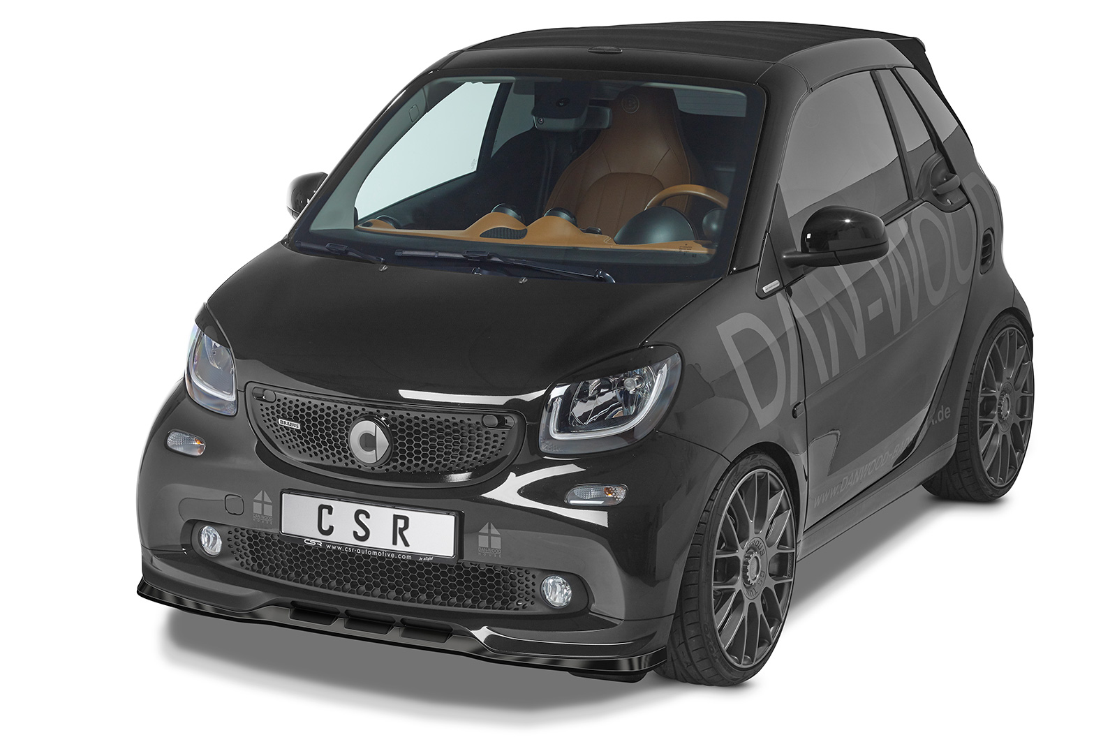 Lame de parechoc avant pour Smart Fortwo 453 Brabus (2016-2018) - Fabriqué en ABS (6 finitions au choix)
