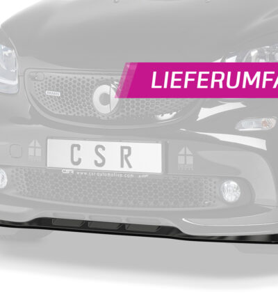 Lame de parechoc avant pour Smart Fortwo 453 Brabus (2016-2018) - Fabriqué en ABS (6 finitions au choix)