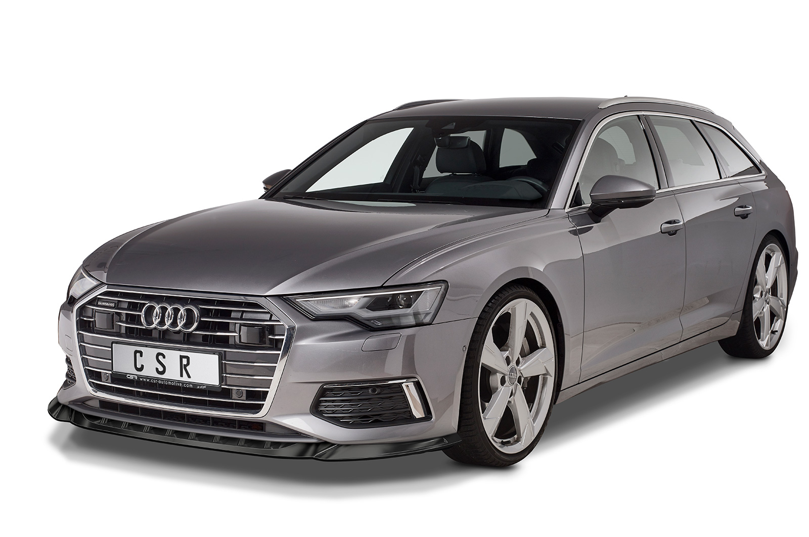 Lame de parechoc avant pour Audi A6 C8 Typ (4K / F2) toutes carrosseries (2018-2023) - Fabriqué en ABS (6 finitions au choix)