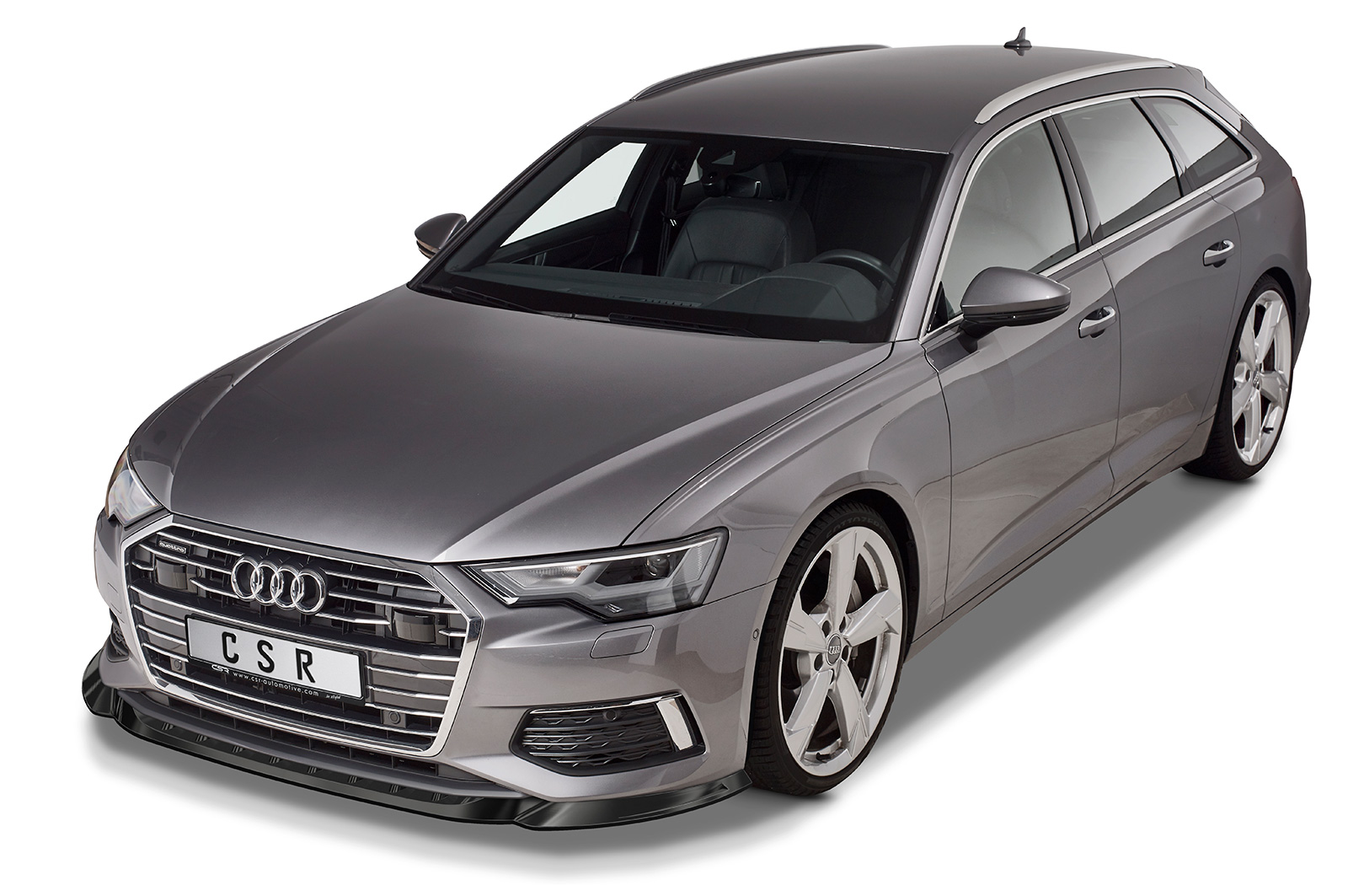 Lame de parechoc avant pour Audi A6 C8 Typ (4K / F2) toutes carrosseries (2018-2023) - Fabriqué en ABS (6 finitions au choix)