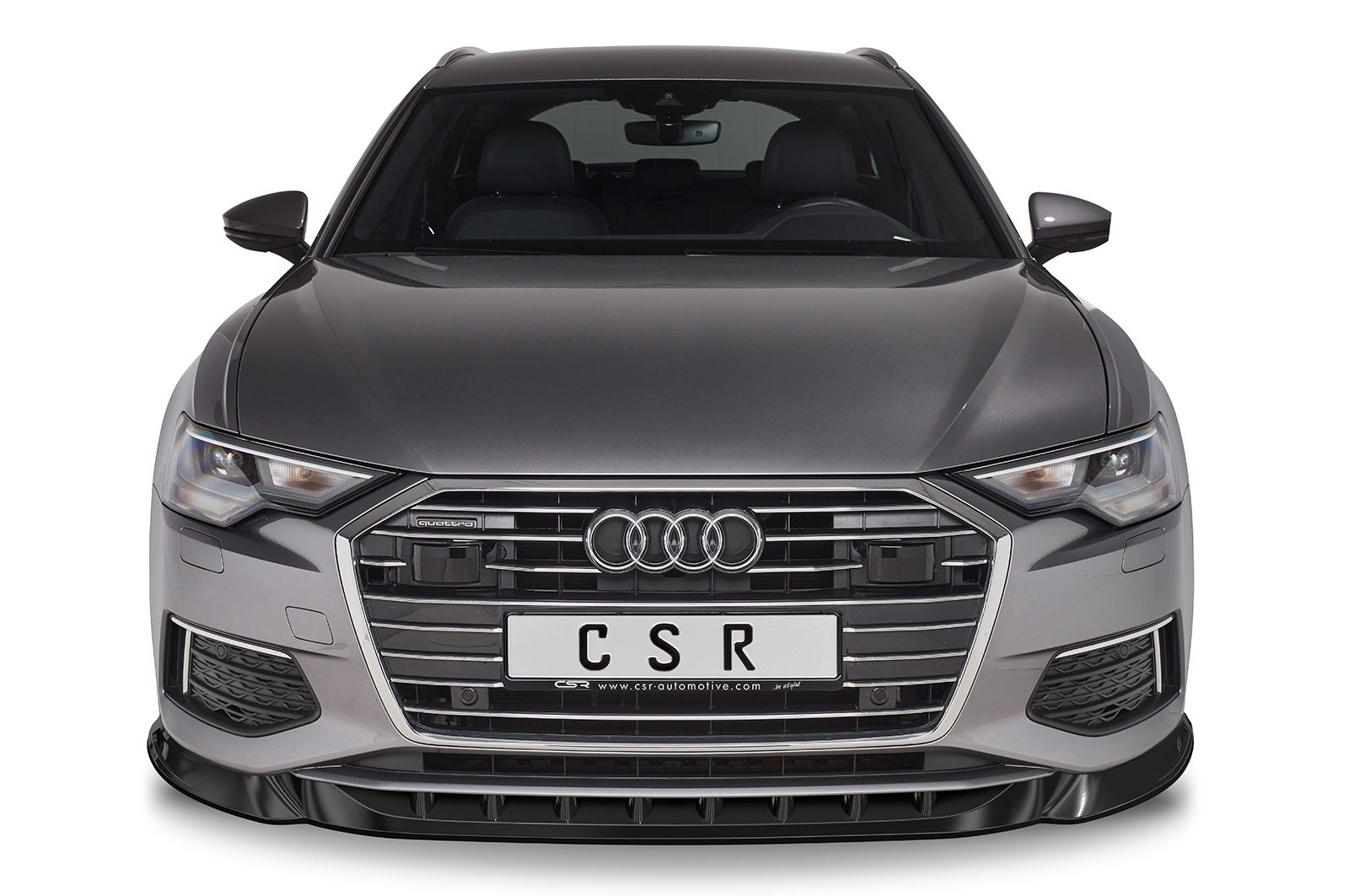 Lame de parechoc avant pour Audi A6 C8 Typ (4K / F2) toutes carrosseries (2018-2023) - Fabriqué en ABS (6 finitions au choix)