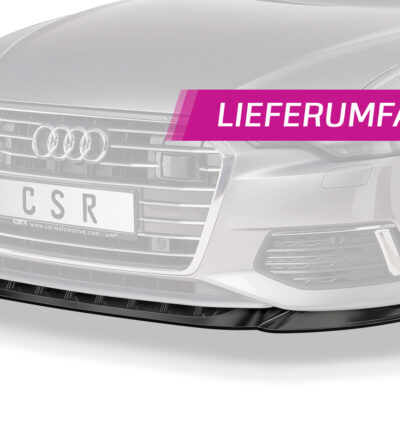 Lame de parechoc avant pour Audi A6 C8 Typ (4K / F2) toutes carrosseries (2018-2023) - Fabriqué en ABS (6 finitions au choix)