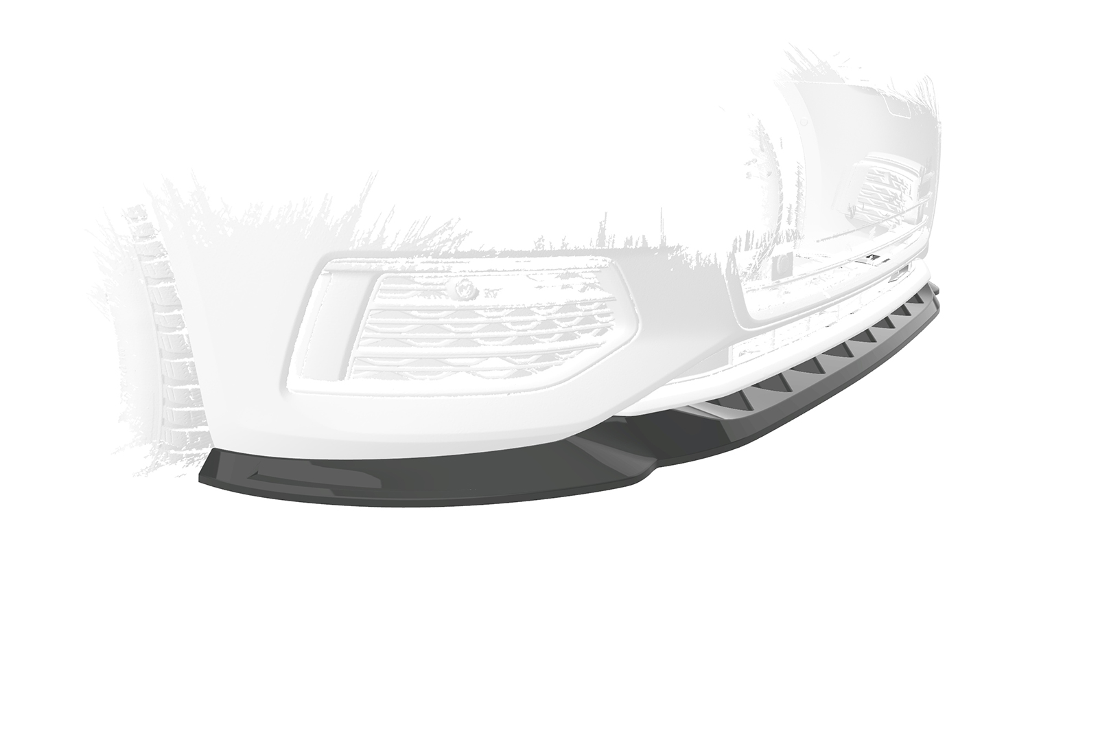 Lame de parechoc avant pour Audi A6 C8 Typ (4K / F2) toutes carrosseries (2018-2023) - Fabriqué en ABS (6 finitions au choix)