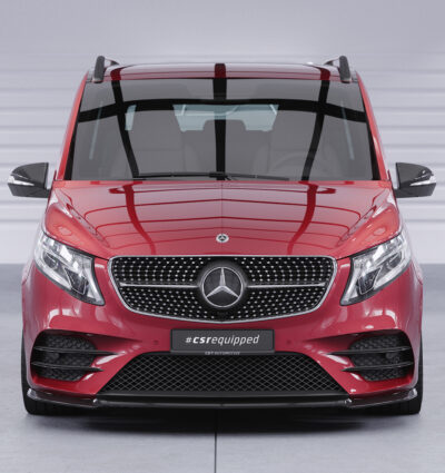 Lame de parechoc avant pour Mercedes-Benz Classe V 447 AMG-Line (depuis 2019) - Fabriqué en ABS (6 finitions au choix)