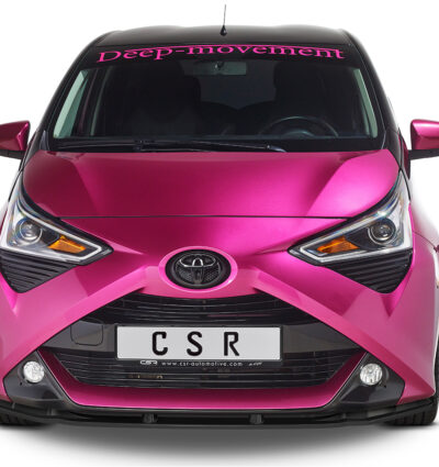 Lame de parechoc avant pour Toyota Aygo 2 toutes carrosseries (facelift) (depuis 2018) - Fabriqué en ABS (6 finitions au choix)