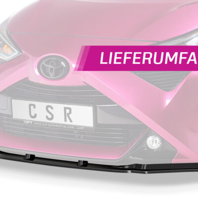 Lame de parechoc avant pour Toyota Aygo 2 toutes carrosseries (facelift) (depuis 2018) - Fabriqué en ABS (6 finitions au choix)