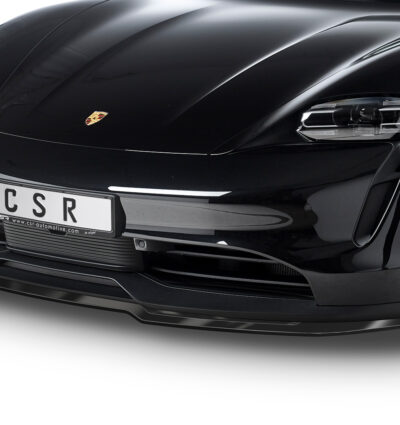 Lame de parechoc avant pour Porsche Taycan / Taycan 4S Sport berline et Cross Turismo (depuis 2019) - Fabriqué en ABS (6 finitions au choix)