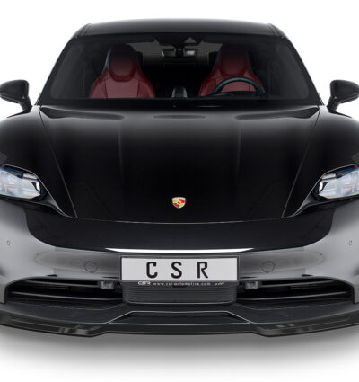 Lame de parechoc avant pour Porsche Taycan / Taycan 4S Sport berline et Cross Turismo (depuis 2019) - Fabriqué en ABS (6 finitions au choix)