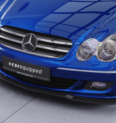 Lame de parechoc avant pour Mercedes-Benz CLK A209 / C209 cabriolet et coupé (facelift) (2005-2009) - Fabriqué en ABS (6 finitions au choix)