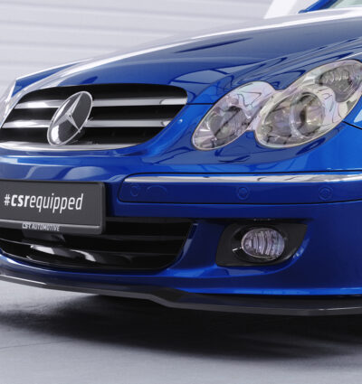 Lame de parechoc avant pour Mercedes-Benz CLK A209 / C209 cabriolet et coupé (facelift) (2005-2009) - Fabriqué en ABS (6 finitions au choix)
