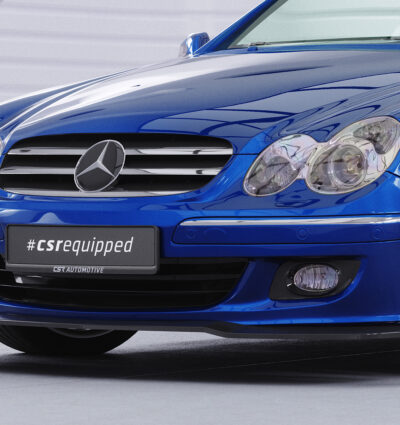 Lame de parechoc avant pour Mercedes-Benz CLK A209 / C209 cabriolet et coupé (facelift) (2005-2009) - Fabriqué en ABS (6 finitions au choix)
