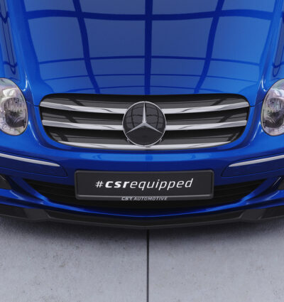 Lame de parechoc avant pour Mercedes-Benz CLK A209 / C209 cabriolet et coupé (facelift) (2005-2009) - Fabriqué en ABS (6 finitions au choix)
