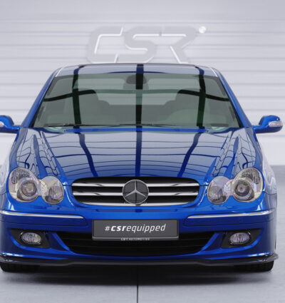 Lame de parechoc avant pour Mercedes-Benz CLK A209 / C209 cabriolet et coupé (facelift) (2005-2009) - Fabriqué en ABS (6 finitions au choix)