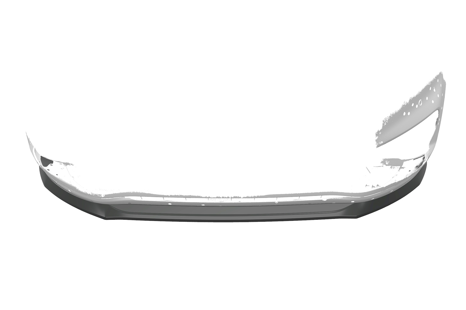 Lame de parechoc avant pour Ford S-Max MK2 toutes carrosseries (préfacelift) (2015-2019) - Fabriqué en ABS (6 finitions au choix)