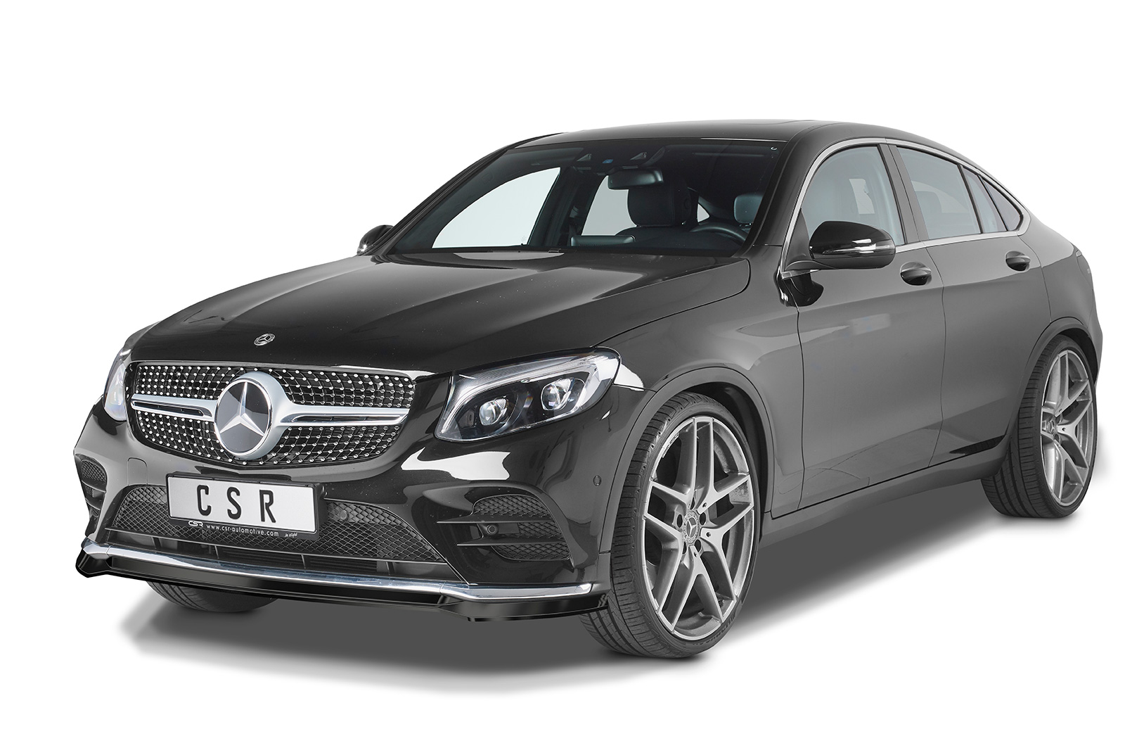 Lame de parechoc avant pour Mercedes-Benz GLC (X253 / C253) AMG-Line (préfacelift) (06/2015-2019) - Fabriqué en ABS (6 finitions au choix)