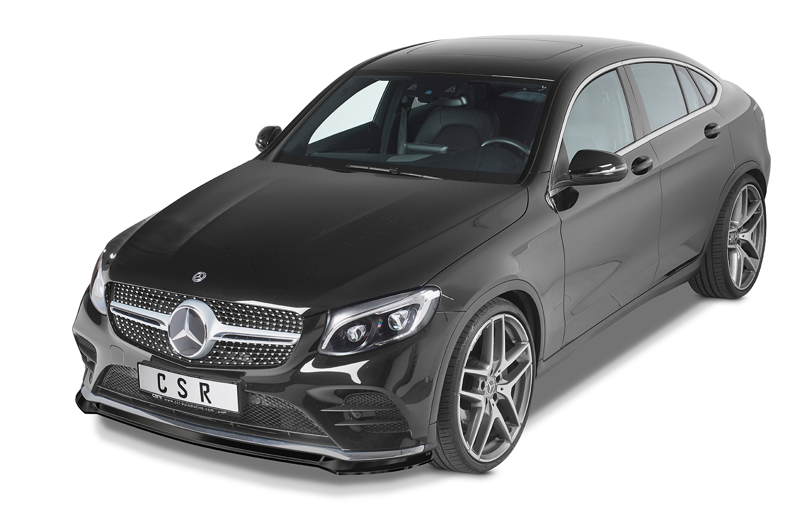 Lame de parechoc avant pour Mercedes-Benz GLC (X253 / C253) AMG-Line (préfacelift) (06/2015-2019) - Fabriqué en ABS (6 finitions au choix)