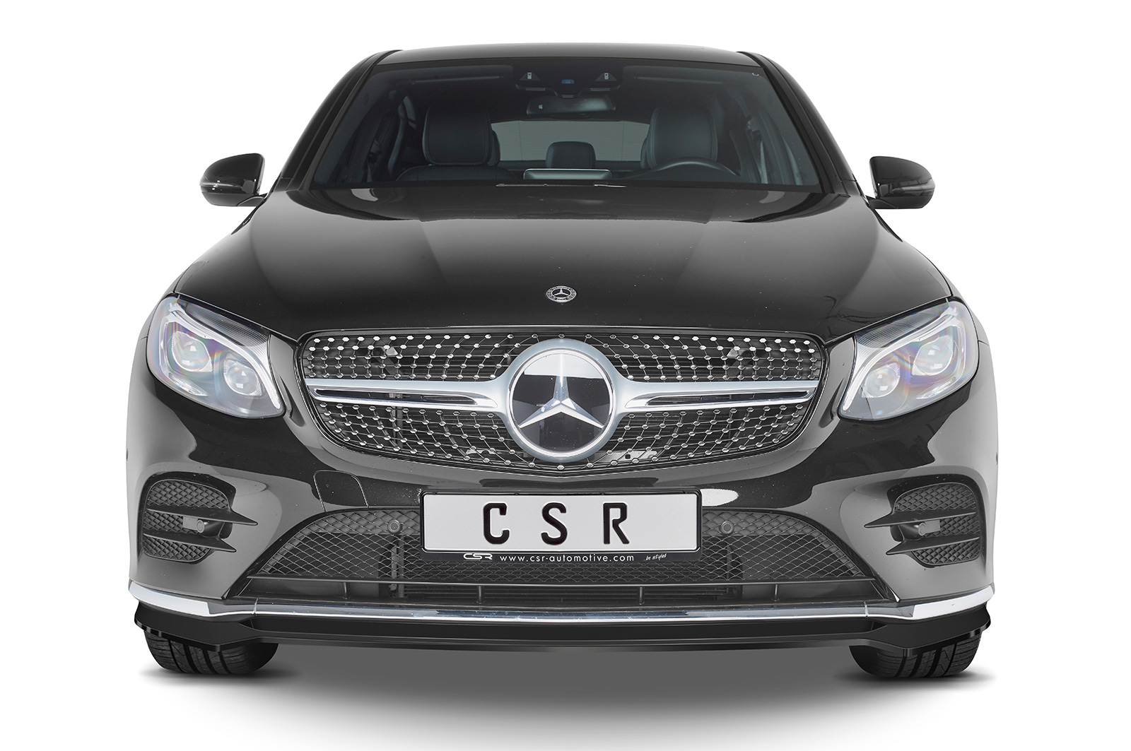 Lame de parechoc avant pour Mercedes-Benz GLC (X253 / C253) AMG-Line (préfacelift) (06/2015-2019) - Fabriqué en ABS (6 finitions au choix)