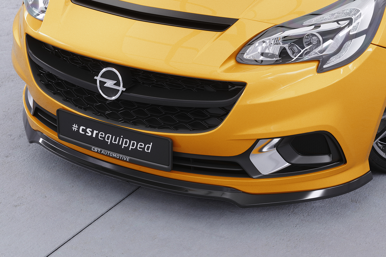 Lame de parechoc avant pour Opel Corsa E OPC / GSI (03/2015-06/2019) - Fabriqué en ABS (6 finitions au choix)