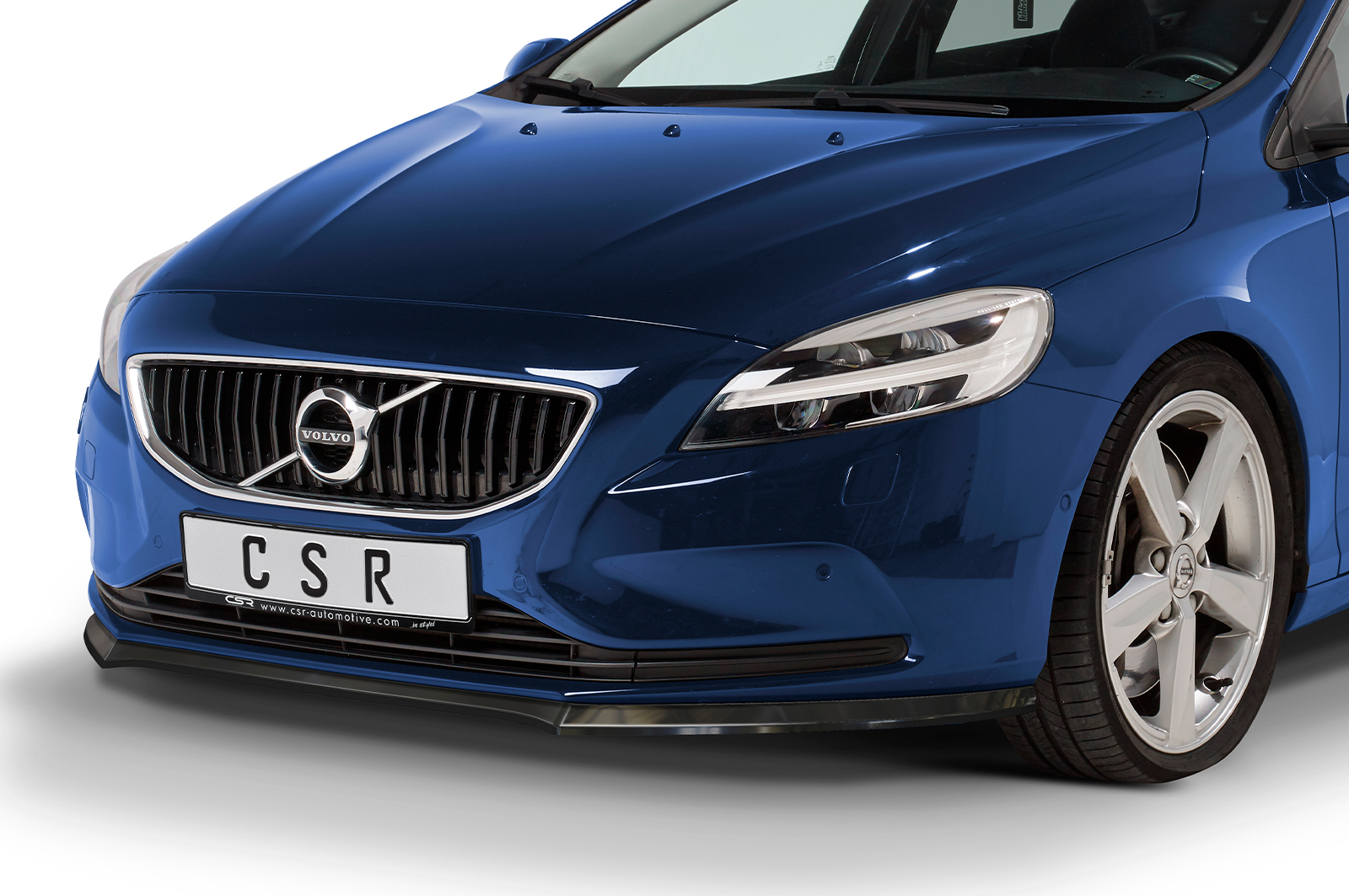 Lame de parechoc avant pour Volvo V40 toutes carrosseries (2012-2019) - Fabriqué en ABS (6 finitions au choix)