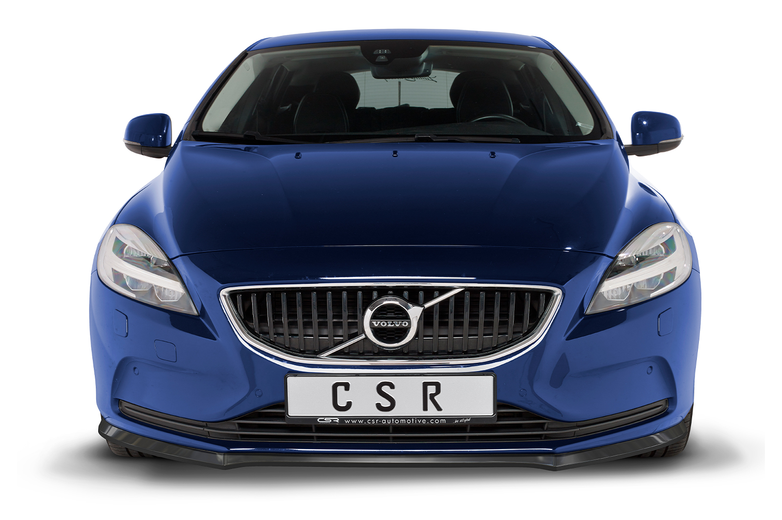Lame de parechoc avant pour Volvo V40 toutes carrosseries (2012-2019) - Fabriqué en ABS (6 finitions au choix)