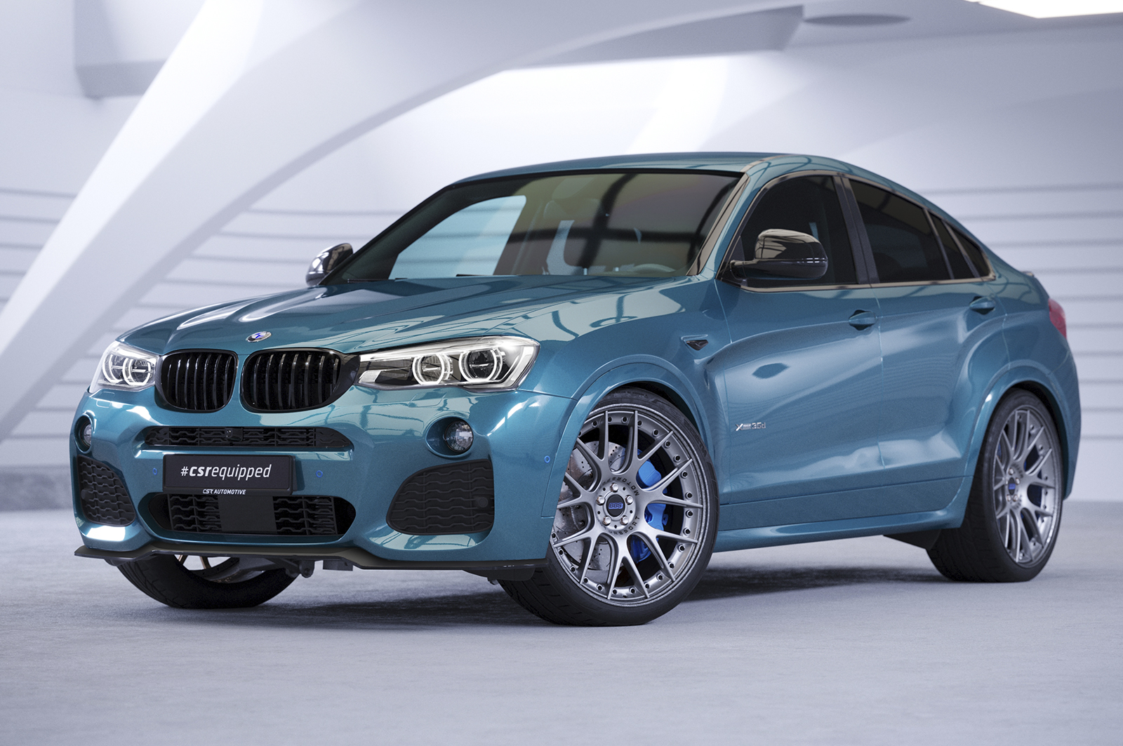 Lame de parechoc avant pour BMW X4 (F26) Pack M (depuis 2014) - Fabriqué en ABS (6 finitions au choix)