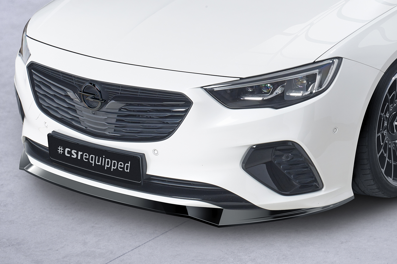 Lame de parechoc avant pour Opel Insignia B GSi (préfacelift) (09/2017-02/2020) - Fabriqué en ABS (6 finitions au choix)