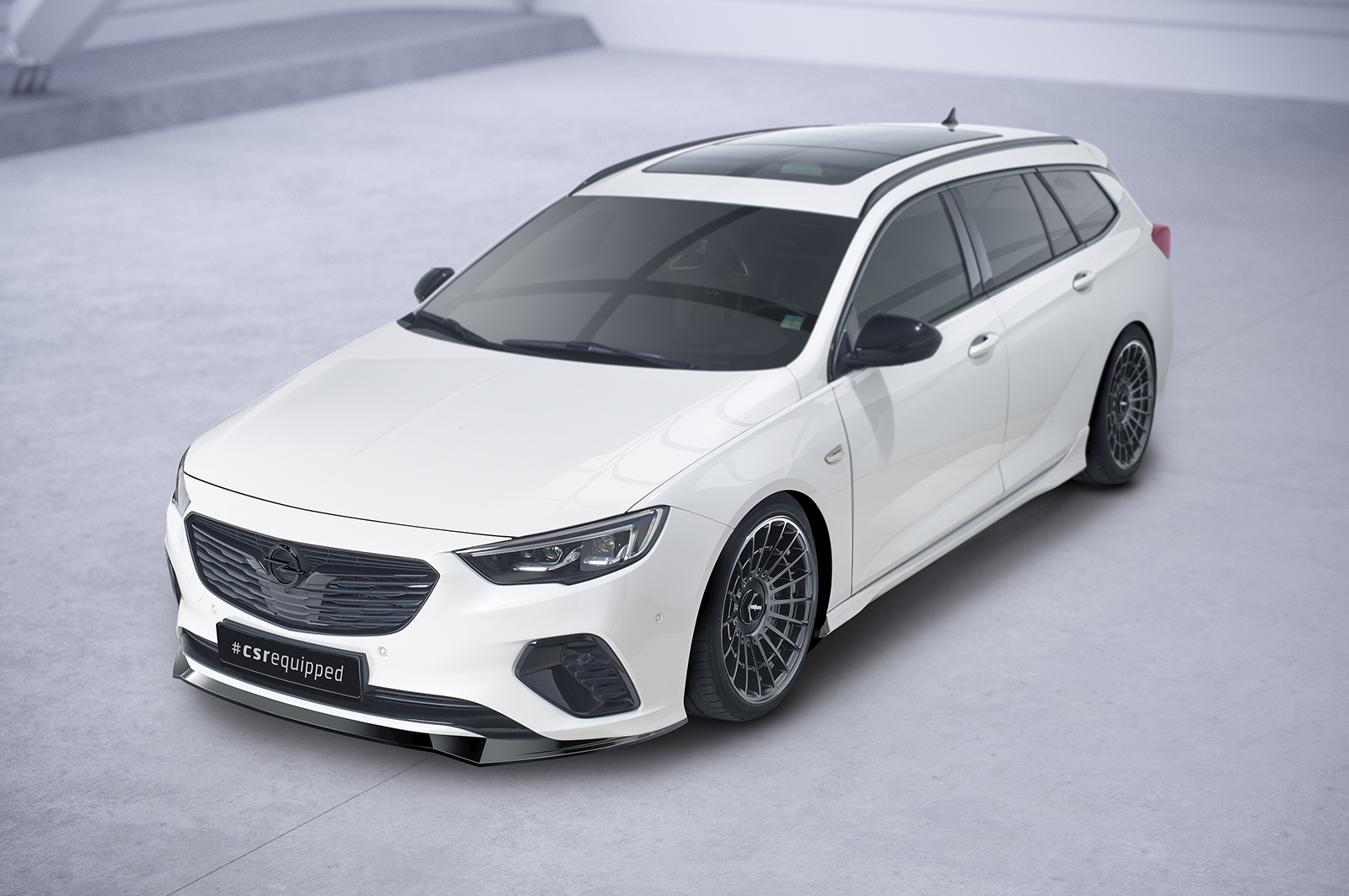 Lame de parechoc avant pour Opel Insignia B GSi (préfacelift) (09/2017-02/2020) - Fabriqué en ABS (6 finitions au choix)