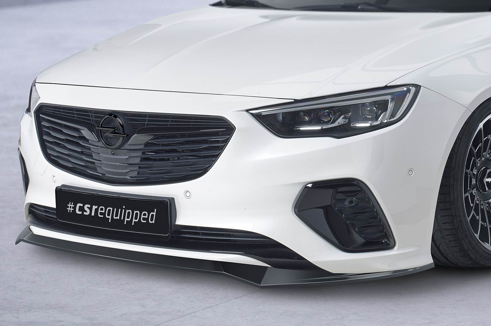 Lame de parechoc avant pour Opel Insignia B GSi (préfacelift) (09/2017-02/2020) - Fabriqué en ABS (6 finitions au choix)