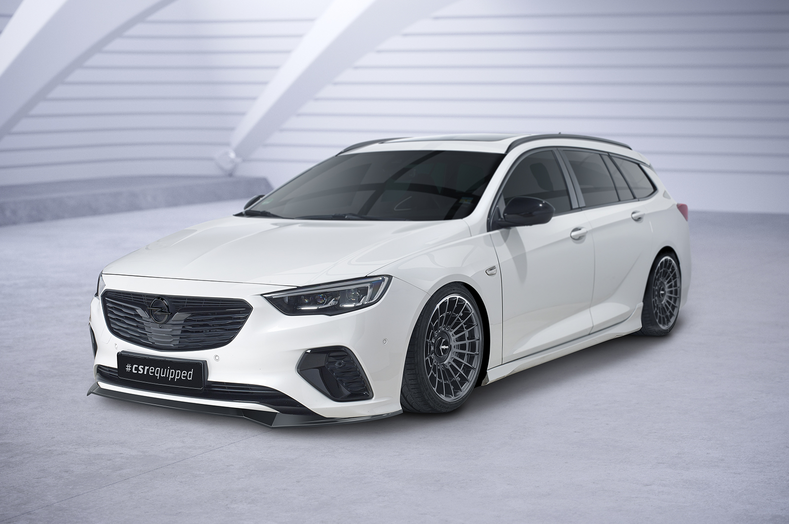 Lame de parechoc avant pour Opel Insignia B GSi (préfacelift) (09/2017-02/2020) - Fabriqué en ABS (6 finitions au choix)