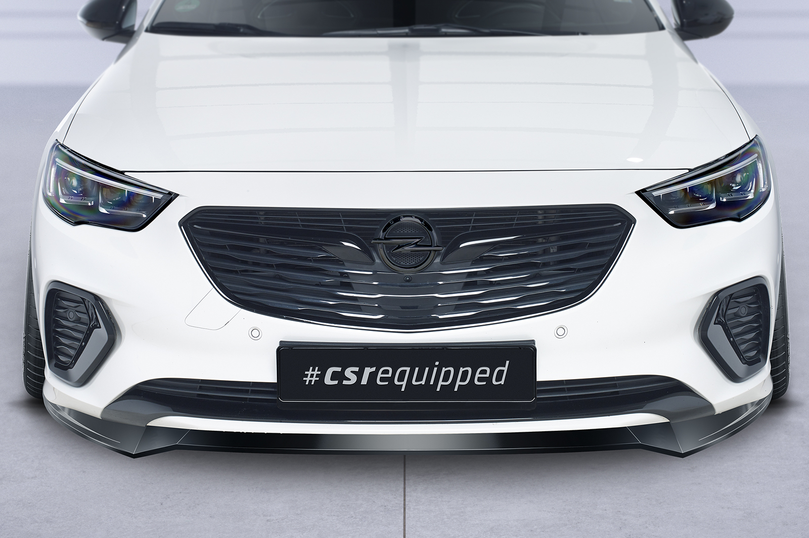 Lame de parechoc avant pour Opel Insignia B GSi (préfacelift) (09/2017-02/2020) - Fabriqué en ABS (6 finitions au choix)