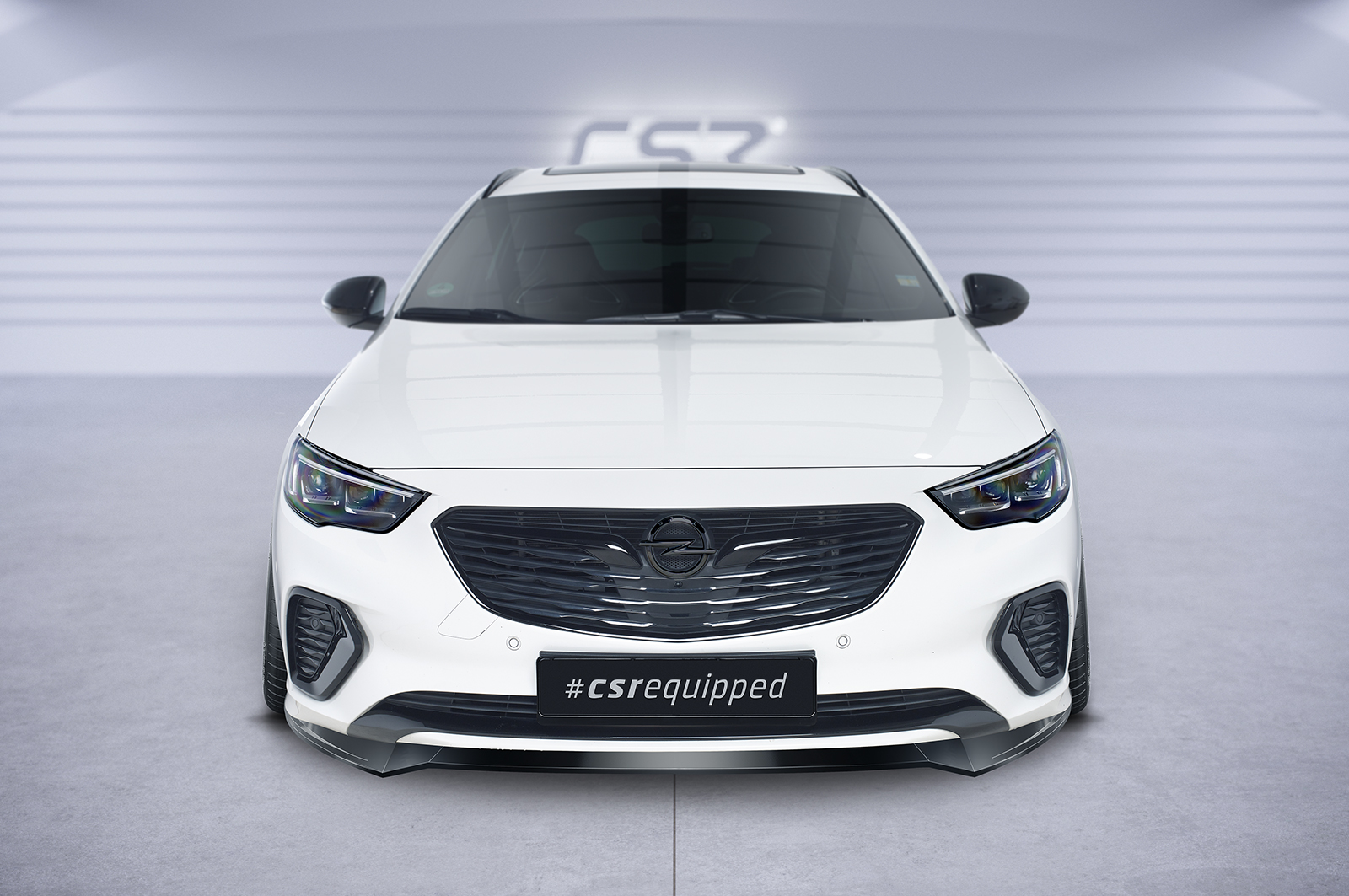 Lame de parechoc avant pour Opel Insignia B GSi (préfacelift) (09/2017-02/2020) - Fabriqué en ABS (6 finitions au choix)